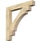 Ekena Millwork Merced Block Rough Sawn Bracket, Douglas Fir, 6"W x 46"D x 46"H BKT06X46X46MRC05RDF - alternate 1